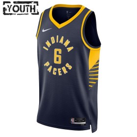 Dječji NBA Dres Indiana Pacers Lance Stephenson 6 Nike 2022-23 Icon Edition Navy Swingman